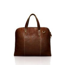 Load image into Gallery viewer, Hand Made Men's Genuine Leather Business Affairs Briefcase Multi-function Large Capacity 16 Inch Cow Leather Computer Package